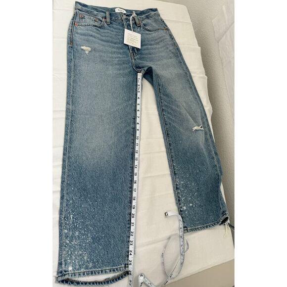 Pistola Women's Distressed Skinny Jeans Size 28 Blue Denim Raw Hem - Picture 5 of 7